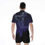 Sagittarius Constellation Print Men's Rompers