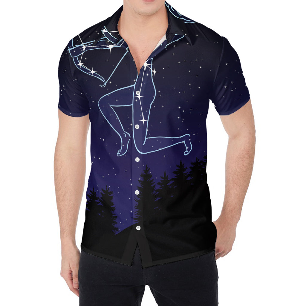 Sagittarius Constellation Print Men's Shirt