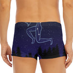 Sagittarius Constellation Print Men's Short Boxer Briefs