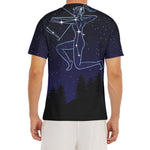 Sagittarius Constellation Print Men's Short Sleeve Rash Guard