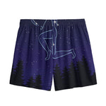 Sagittarius Constellation Print Mesh Shorts