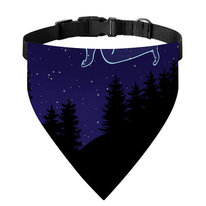 Sagittarius Constellation Print Over The Collar Dog Bandana