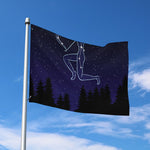 Sagittarius Constellation Print Polyester Flag