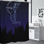 Sagittarius Constellation Print Premium Shower Curtain