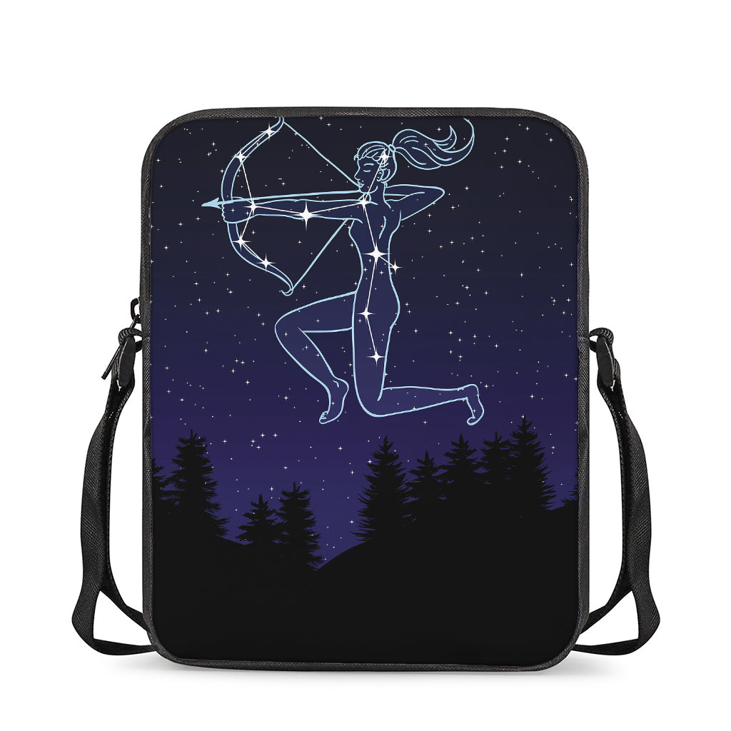 Sagittarius Constellation Print Rectangular Crossbody Bag