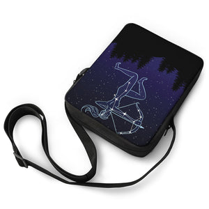 Sagittarius Constellation Print Rectangular Crossbody Bag