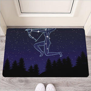 Sagittarius Constellation Print Rubber Doormat