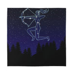 Sagittarius Constellation Print Silk Bandana
