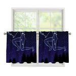 Sagittarius Constellation Print Tier Curtains