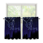 Sagittarius Constellation Print Tier Curtains