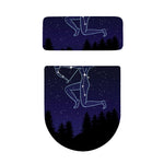 Sagittarius Constellation Print Toilet Lid And Tank Cover Set