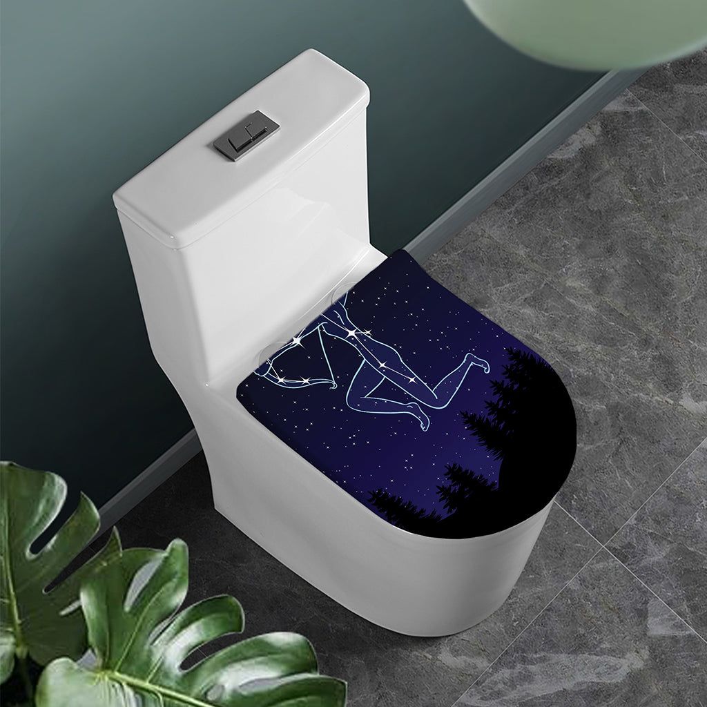 Sagittarius Constellation Print Toilet Lid Cover