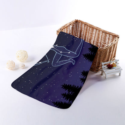 Sagittarius Constellation Print Towel