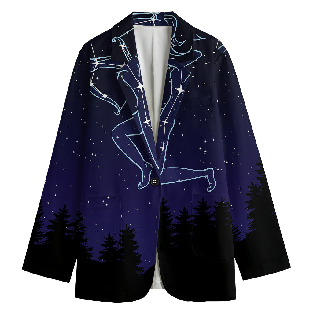 Sagittarius Constellation Print Women's Blazer