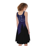 Sagittarius Constellation Print Women's Sleeveless Dress