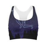 Sagittarius Constellation Print Women's Sports Bra