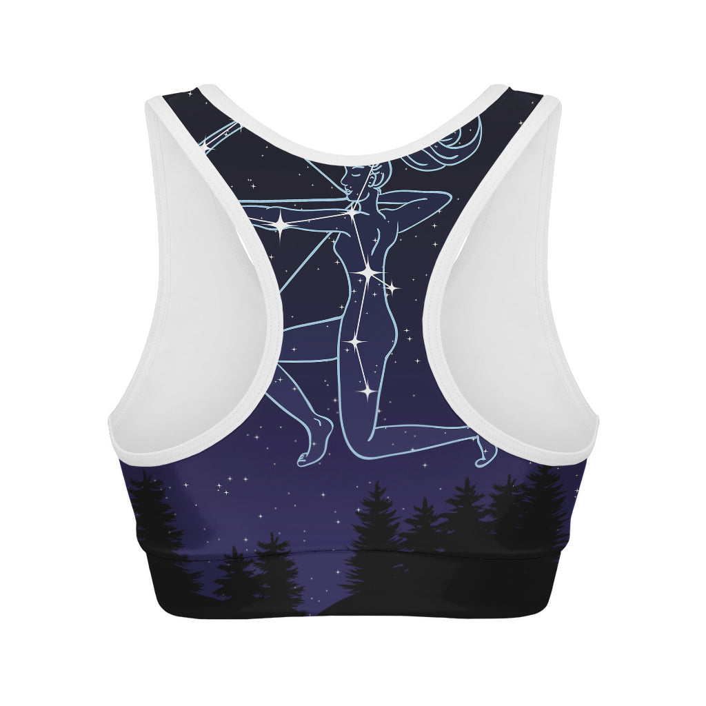 Sagittarius Constellation Print Women's Sports Bra