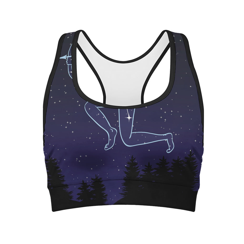 Sagittarius Constellation Print Women's Sports Bra