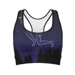 Sagittarius Constellation Print Women's Sports Bra