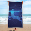 Sagittarius Horoscope Sign Print Beach Towel