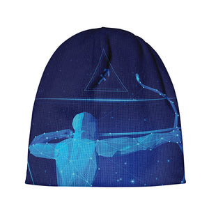 Sagittarius Horoscope Sign Print Beanie