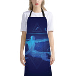 Sagittarius Horoscope Sign Print Bib Apron With Pocket