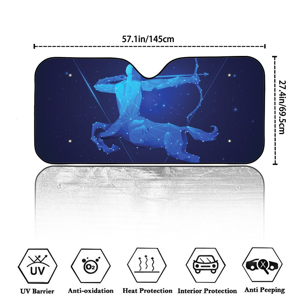 Sagittarius Horoscope Sign Print Car Windshield Sun Shade