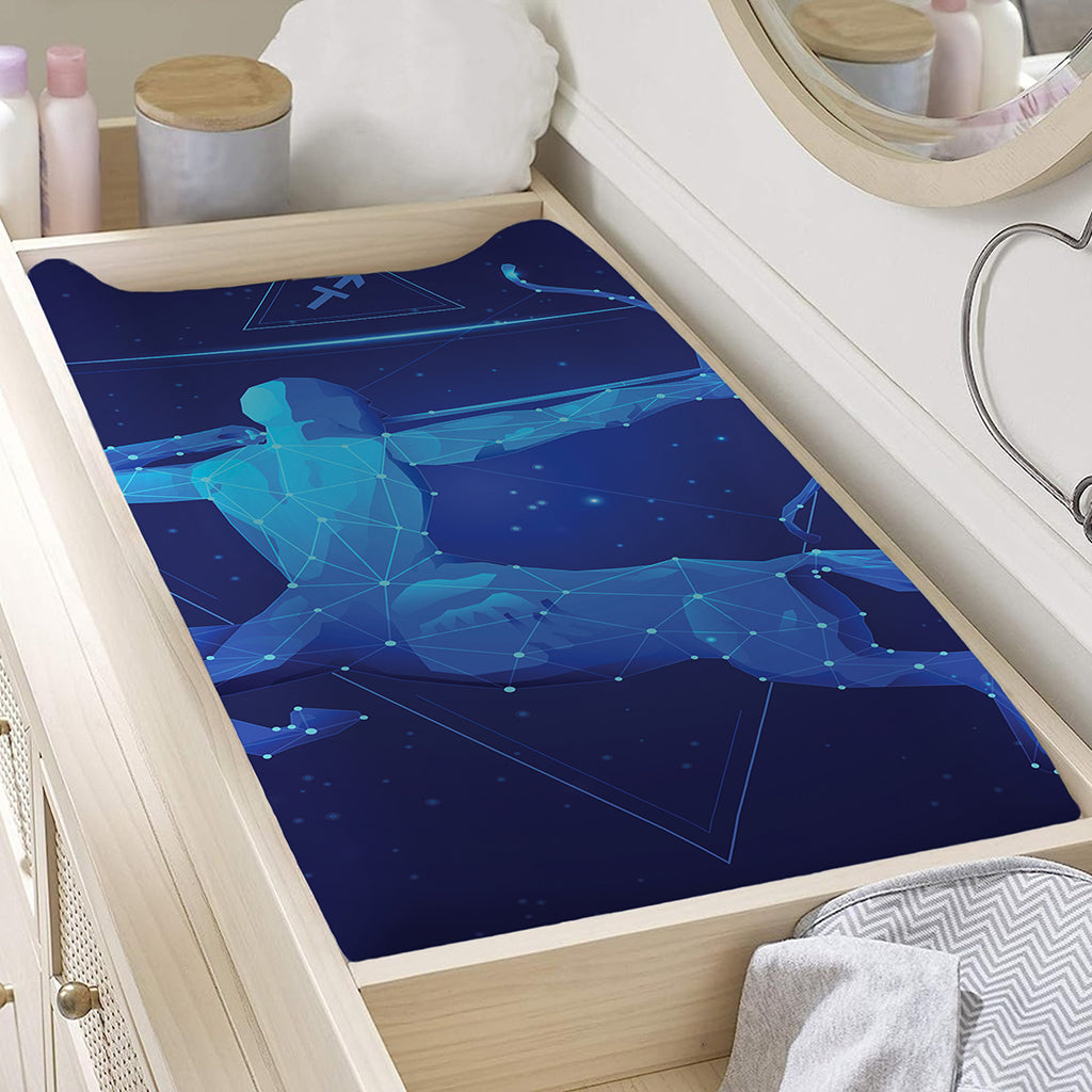 Sagittarius Horoscope Sign Print Changing Pad Cover