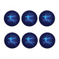 Sagittarius Horoscope Sign Print Coaster Set
