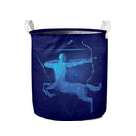 Sagittarius Horoscope Sign Print Collapsible Laundry Basket