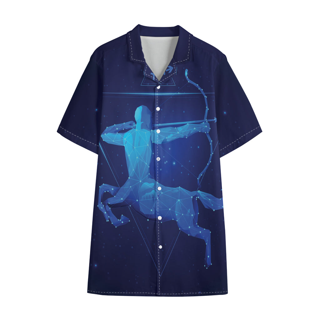 Sagittarius Horoscope Sign Print Cotton Hawaiian Shirt