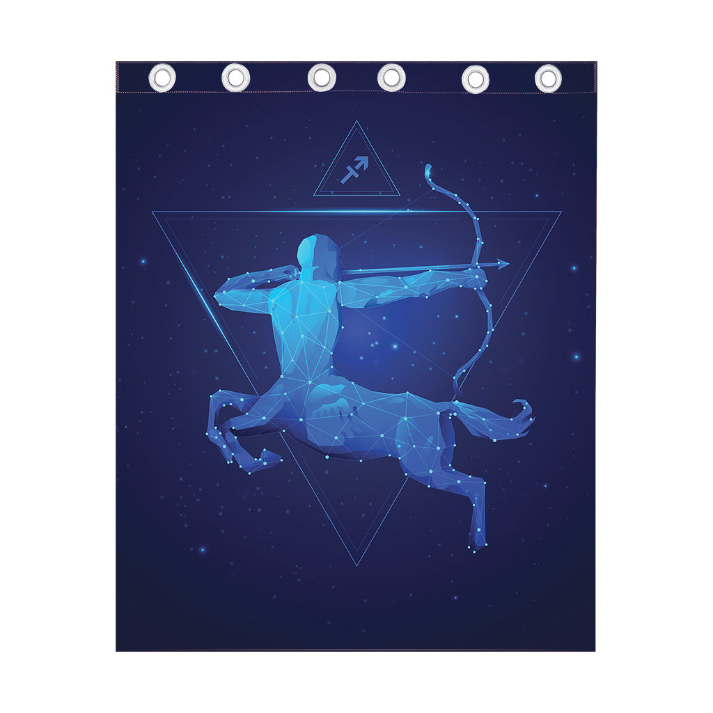 Sagittarius Horoscope Sign Print Curtain