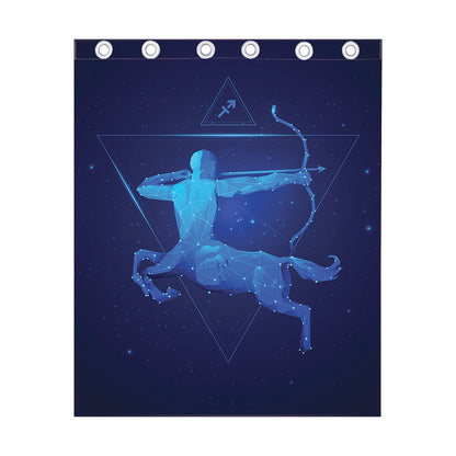 Sagittarius Horoscope Sign Print Curtain