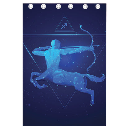 Sagittarius Horoscope Sign Print Curtain
