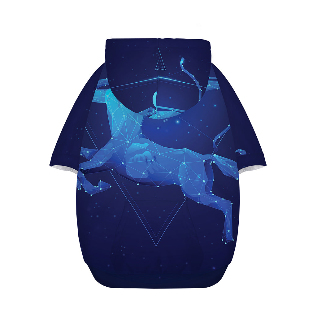 Sagittarius Horoscope Sign Print Dog Zip Up Hoodie