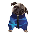 Sagittarius Horoscope Sign Print Dog Zip Up Jacket