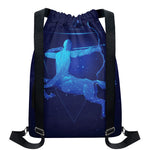 Sagittarius Horoscope Sign Print Drawstring Backpack