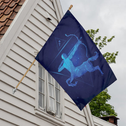 Sagittarius Horoscope Sign Print House Flag
