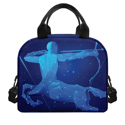 Sagittarius Horoscope Sign Print Insulated Lunch Bag