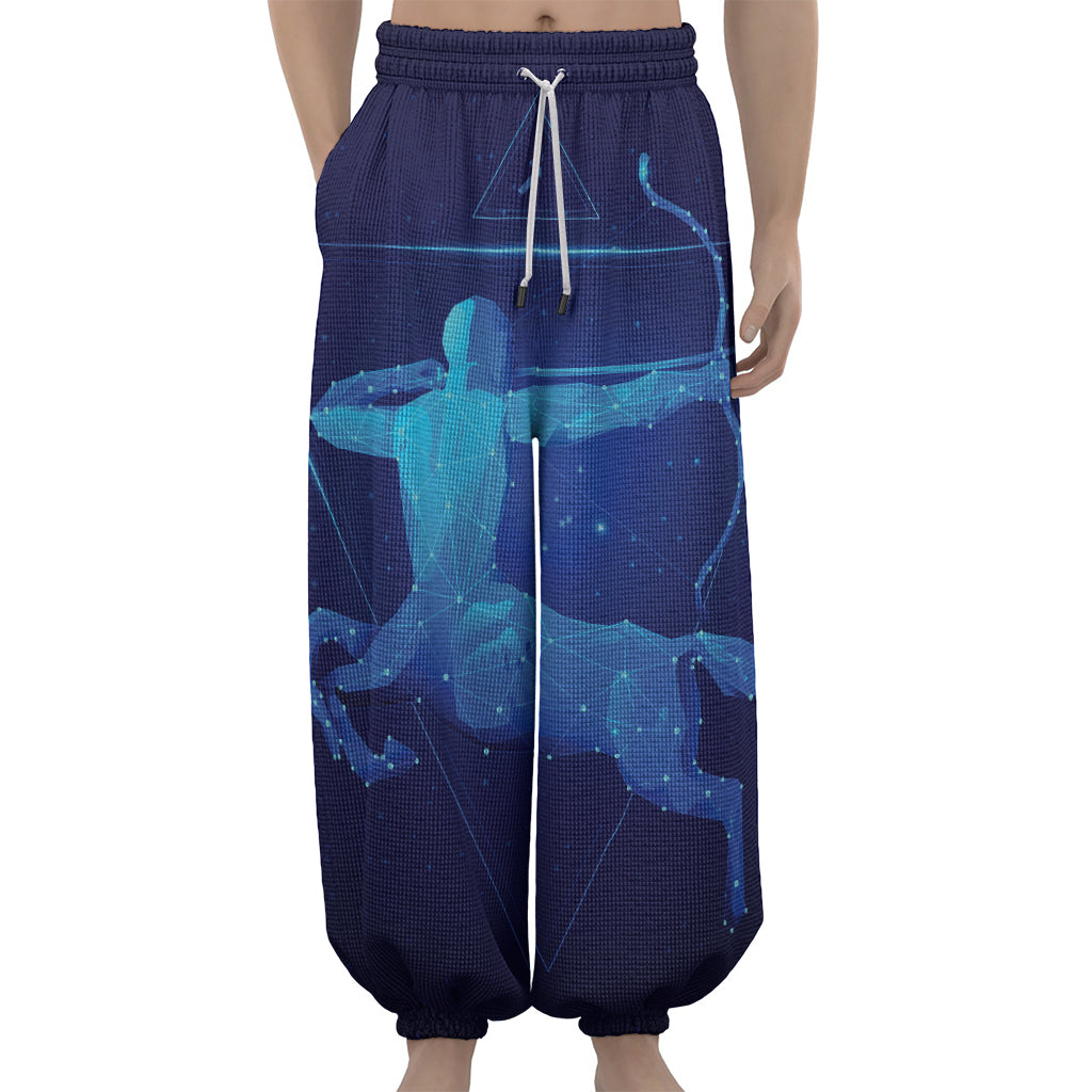Sagittarius Horoscope Sign Print Lantern Pants