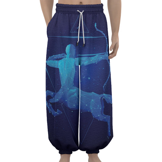 Sagittarius Horoscope Sign Print Lantern Pants