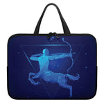 Sagittarius Horoscope Sign Print Laptop Sleeve With Handle
