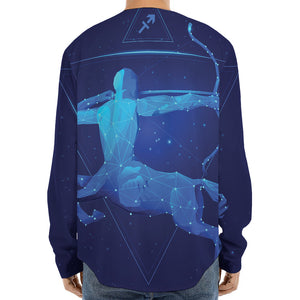 Sagittarius Horoscope Sign Print Long Sleeve Baseball Jersey