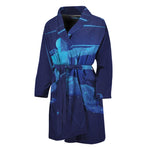 Sagittarius Horoscope Sign Print Men's Bathrobe