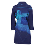 Sagittarius Horoscope Sign Print Men's Bathrobe