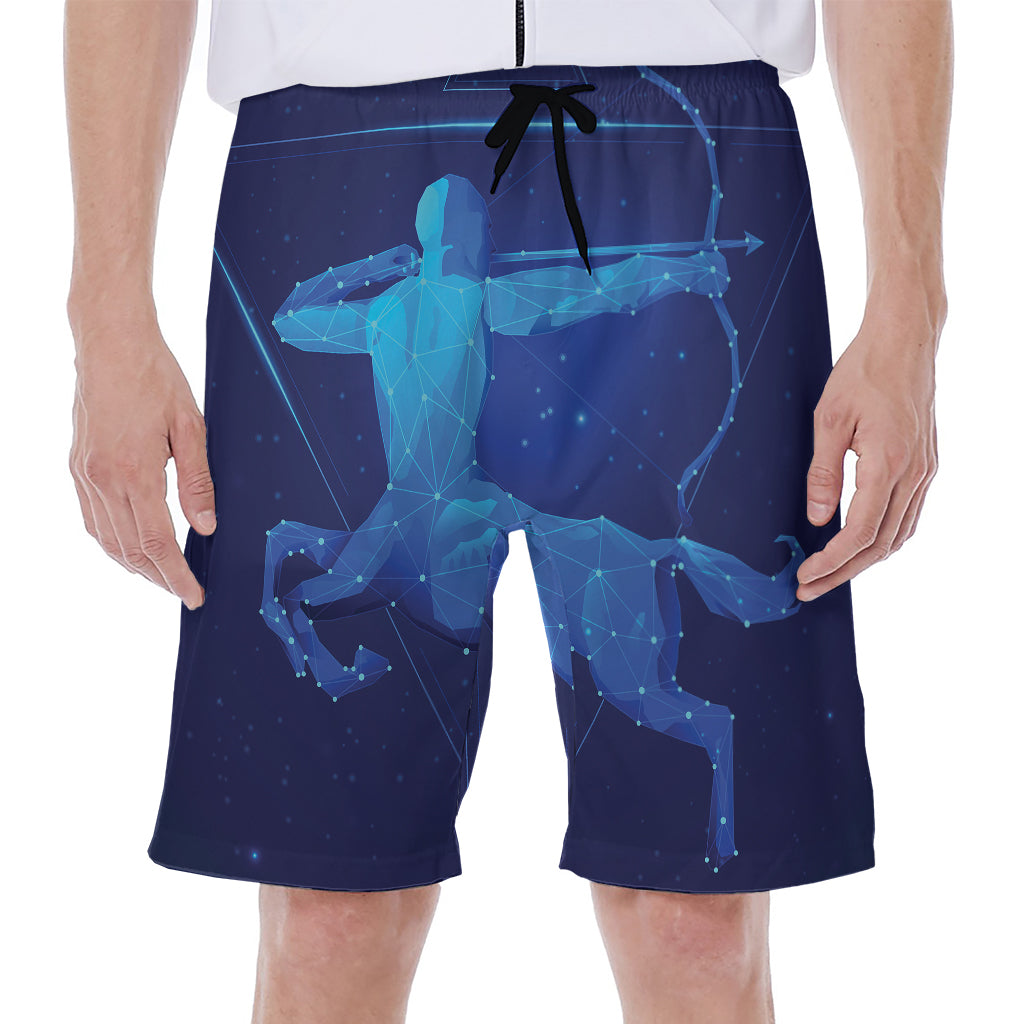 Sagittarius Horoscope Sign Print Men's Beach Shorts