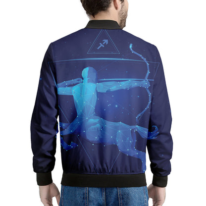 Sagittarius Horoscope Sign Print Men's Bomber Jacket