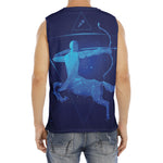 Sagittarius Horoscope Sign Print Men's Fitness Tank Top