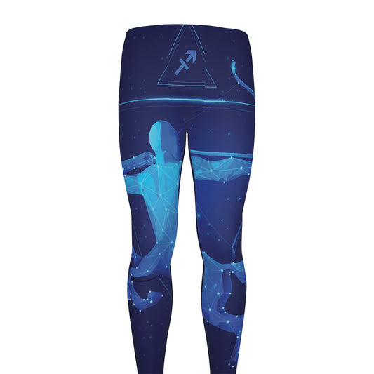Sagittarius Horoscope Sign Print Men's leggings