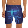 Sagittarius Horoscope Sign Print Men's Long Boxer Briefs